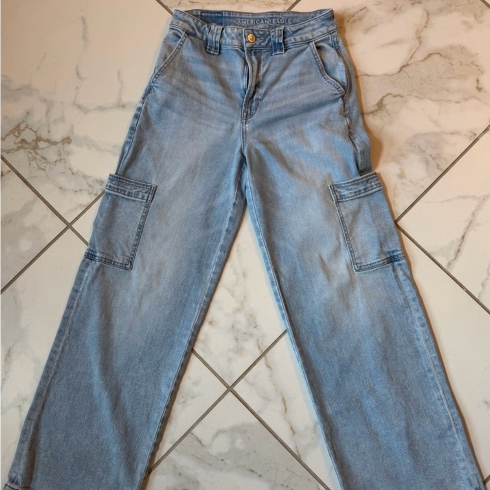 American Eagle Outfitters Light Blue cargos